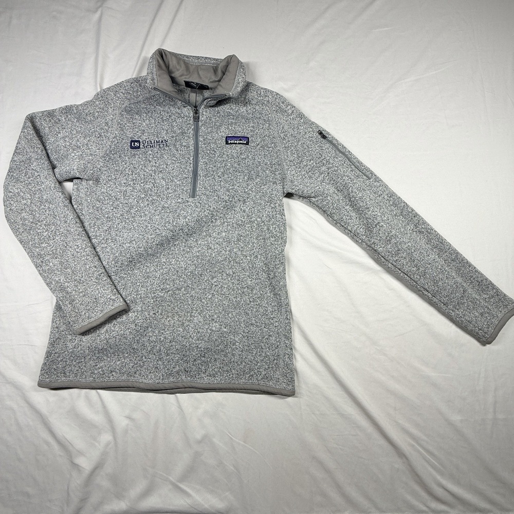 Patagonia Better Sweater 1/4 Zip Pullover Fleece Grey Heather Womens Medium